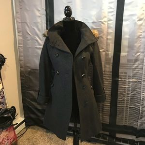 Soia & Kyo long wool coat with hood